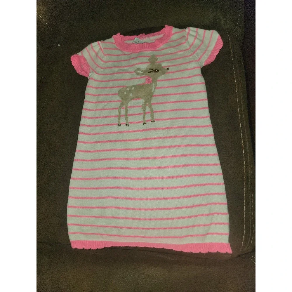 Gymboree fairy‎ tale forest deer sweater dress size 2t